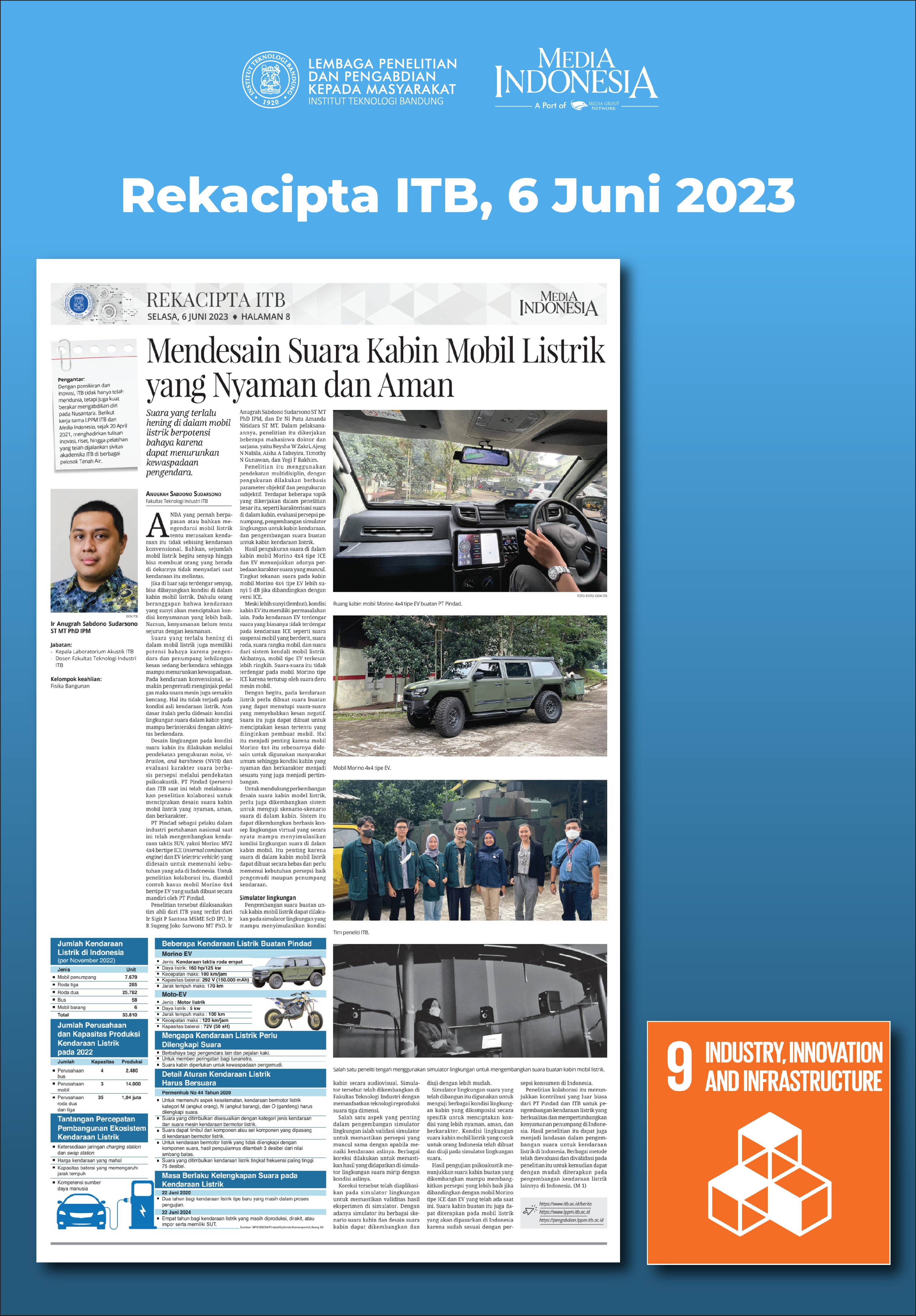 Mendesain Suara Kabin Mobil Listrik yang Nyaman dan Aman