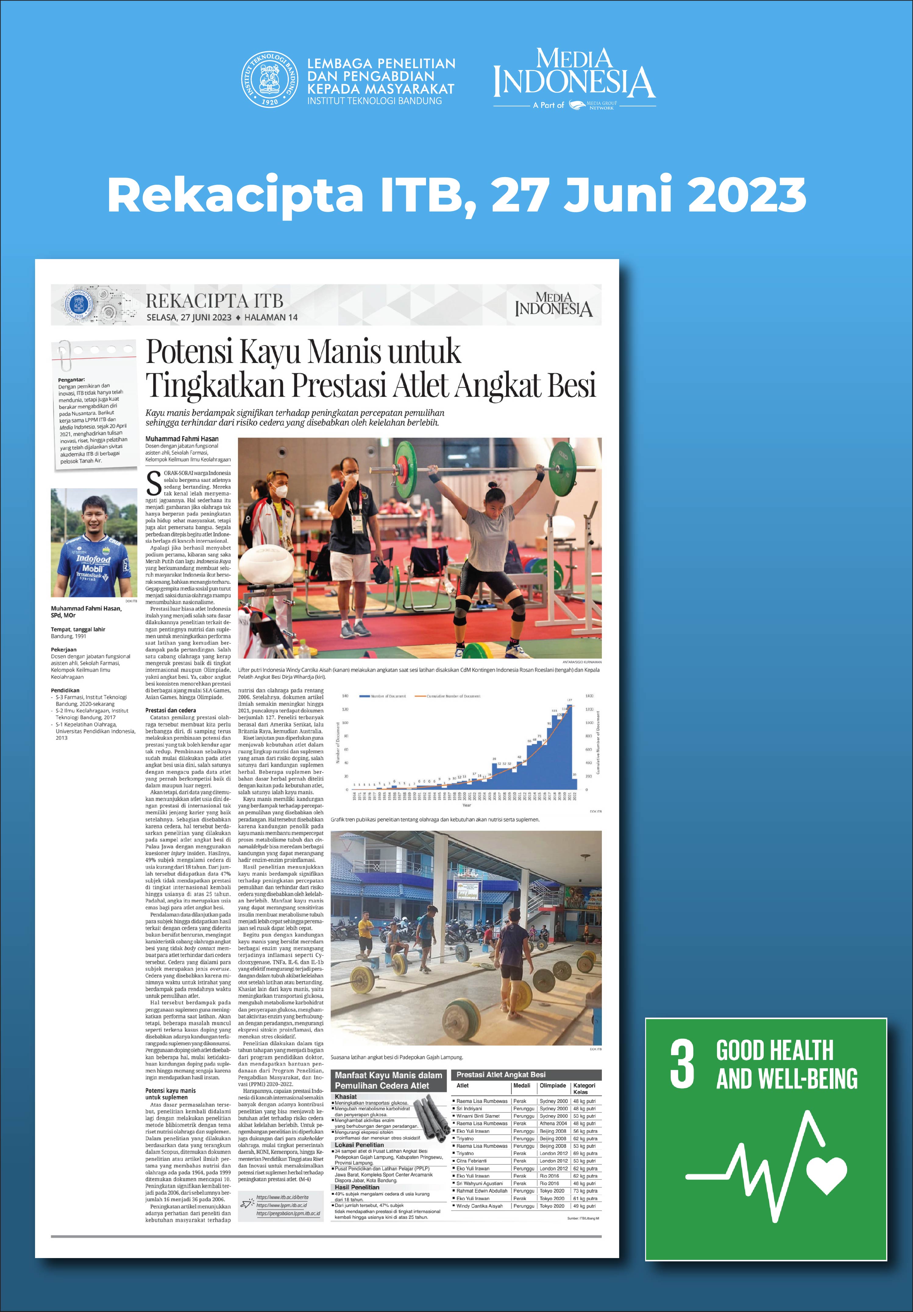 Potensi Kayu Manis untuk Tingkatkan Prestasi Atlet Angkat Besi