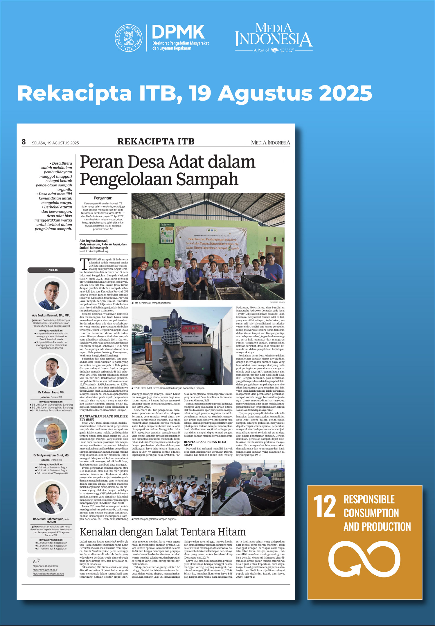 Peran Desa Adat dalam Pengelolaan Sampah